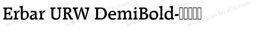 Erbar URW DemiBold字体转换